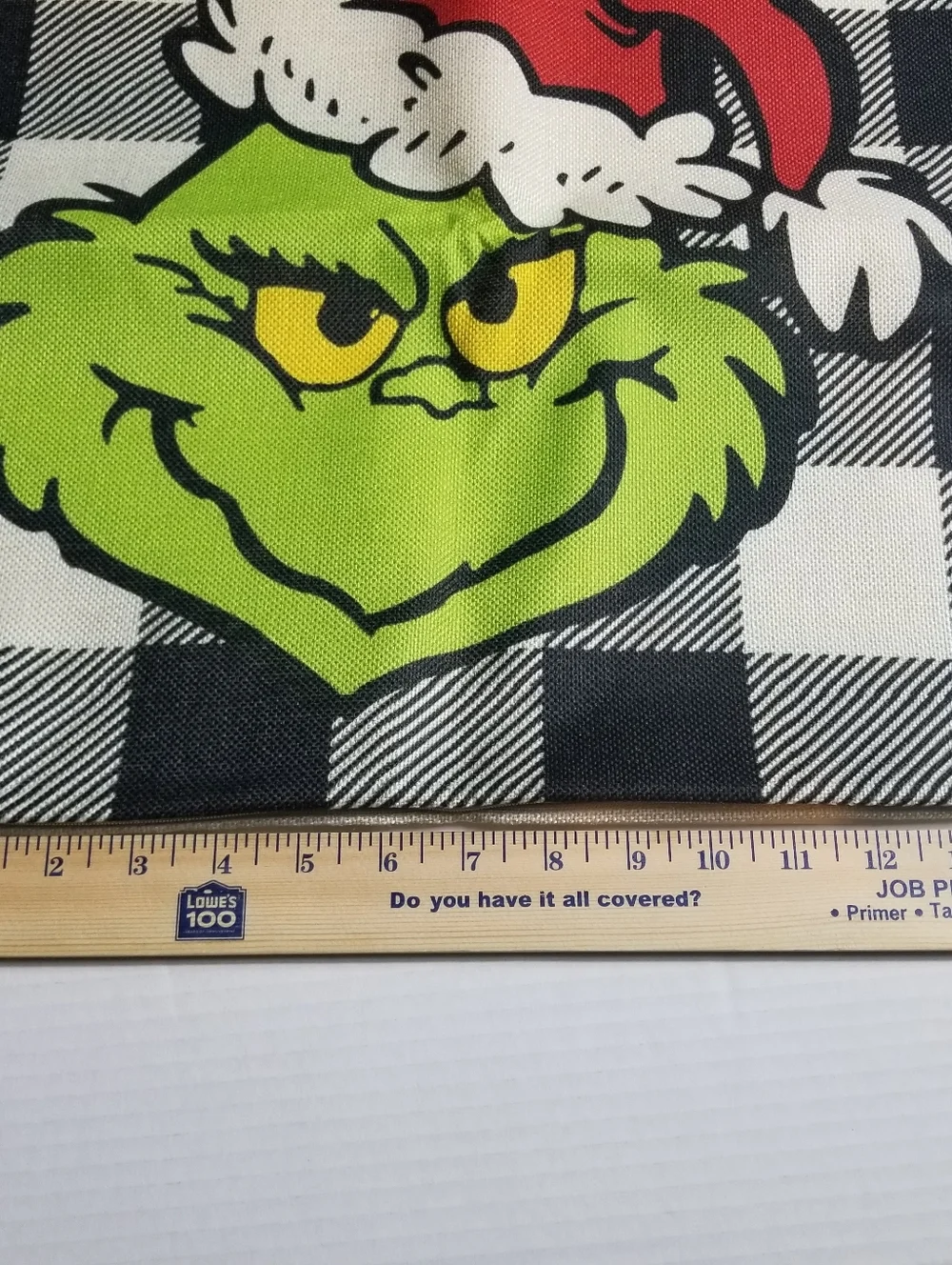 GRINCH FACE DECORATIVE PILLOW COVER